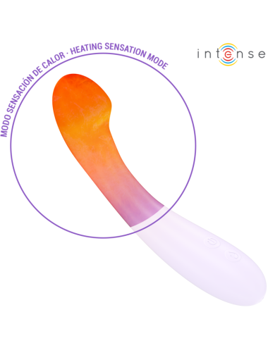 INTENSE - BECKY VIBRATOR 19 CM HEATABLE 7 VIBRATIONS PURPLE