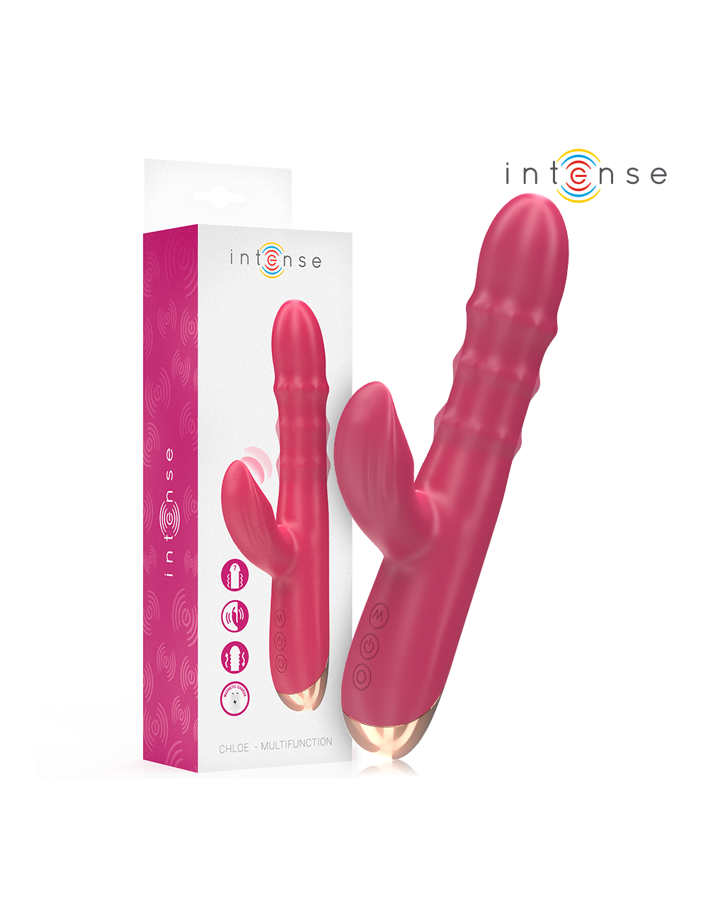INTENSE - CHLOE MULTIFUNCTION VIBRATOR 3 IN 1 RED