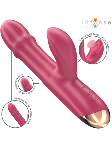 INTENSE - CHLOE MULTIFUNCTION VIBRATOR 3 IN 1 RED