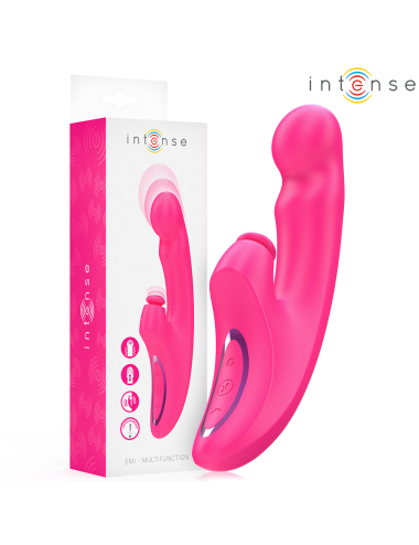 INTENSE - EMI VIBRATOR 13.5 CM MULTIFUNCTION 3 IN 1 10 VIBRATIONS PINK