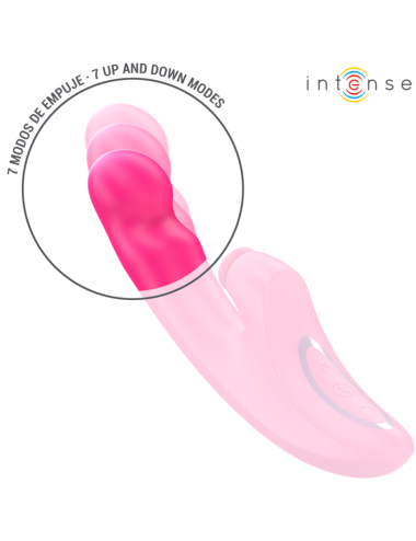 INTENSE - EMI VIBRATOR 13.5 CM MULTIFUNCTION 3 IN 1 10 VIBRATIONS PINK