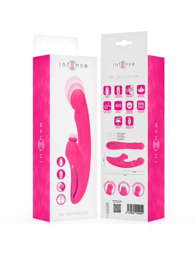 INTENSE - EMI VIBRATOR 13.5 CM MULTIFUNCTION 3 IN 1 10 VIBRATIONS PINK