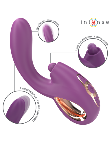 INTENSE - LALI MULTIFUNCTION G-SPOT VIBRATOR TAPPING & THRUST & VIBRATION PURPLE