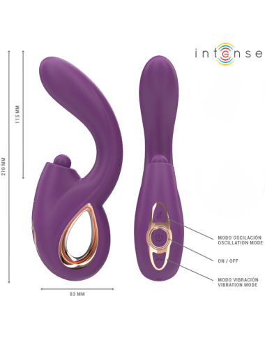 INTENSE - LALI MULTIFUNCTION G-SPOT VIBRATOR TAPPING & THRUST & VIBRATION PURPLE