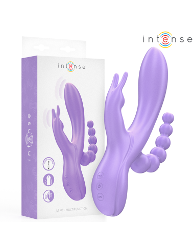 INTENSE - MIKO TRIPLE VIBRATOR RABBIT & STIMULATOR & ANAL 7 VIBRATIONS PURPLE
