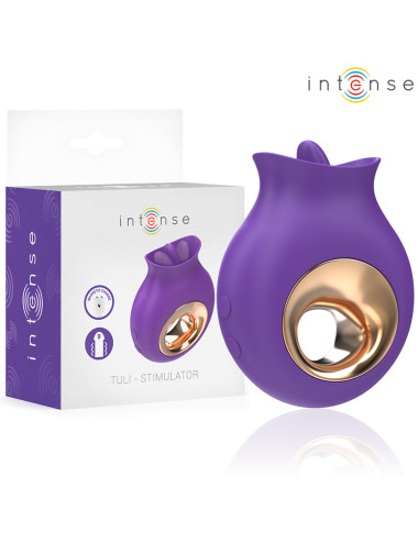 INTENSE - TULI CLITORIS STIMULATOR 9 VIBRATIONS & 9 OSCILLATIONS PURPLE