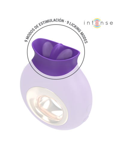 INTENSE - TULI CLITORIS STIMULATOR 9 VIBRATIONS & 9 OSCILLATIONS PURPLE