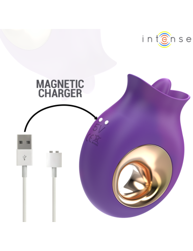 INTENSE - TULI CLITORIS STIMULATOR 9 VIBRATIONS & 9 OSCILLATIONS PURPLE