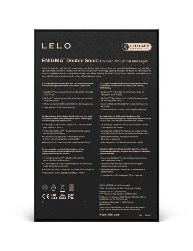 LELO - ENIGMA DOUBLE SONIC VIBRATOR POINT G BLACK