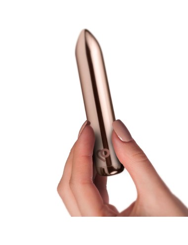 ROCKS-OFF - RECHARGEABLE VIBRATING BULLET GOLDEN ROSE