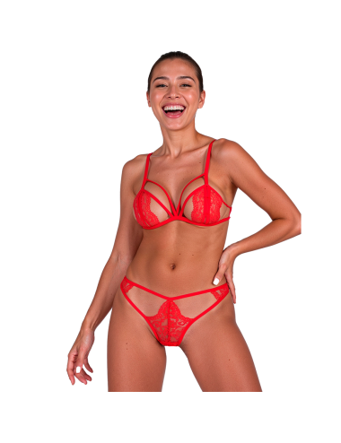 PASSION - ANUVERA BRA + THONG SET FIRE BRICK L/XL