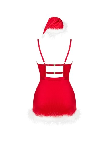 LIVCO CORSETTI FASHION - AGETHE LC 90607 CHEMISE + THONG + CHRISTMAS HAT L/XL