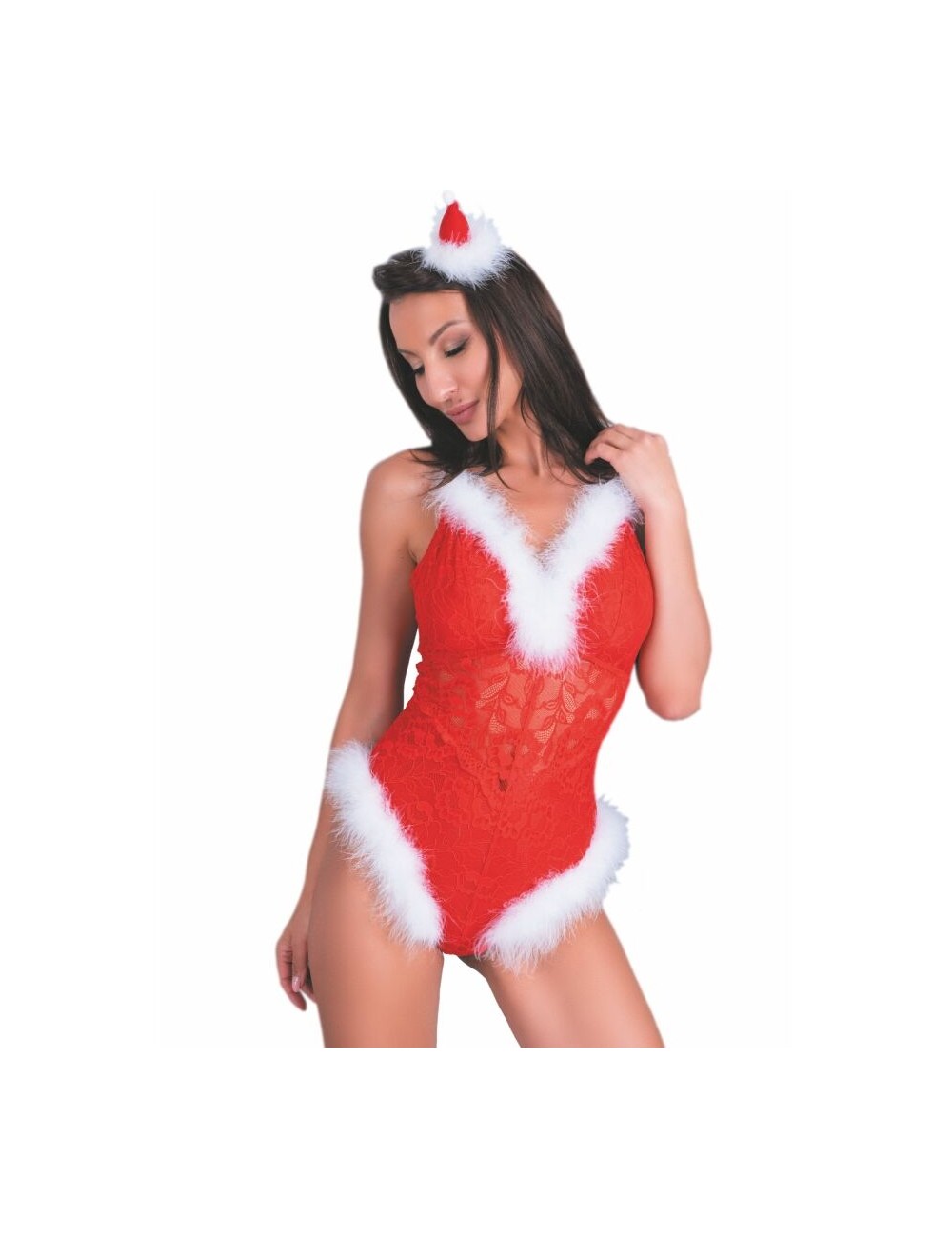 LIVCO CORSETTI FASHION - NAUGHTY SANTA LC 90706 CHRISTMAS BODYSUIT L/XL