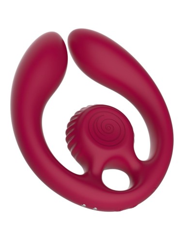 SNAIL VIBE - GIZI DUO COUPLES STIMULATOR REMOTE CONTROL BURGUNDY