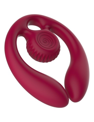 SNAIL VIBE - GIZI DUO COUPLES STIMULATOR REMOTE CONTROL BURGUNDY