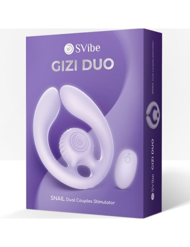 SNAIL VIBE - GIZI DUO COUPLES STIMULATOR REMOTE CONTROL LILAC