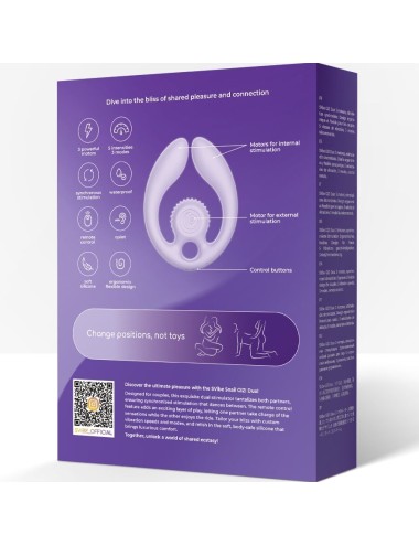 SNAIL VIBE - GIZI DUO COUPLES STIMULATOR REMOTE CONTROL LILAC