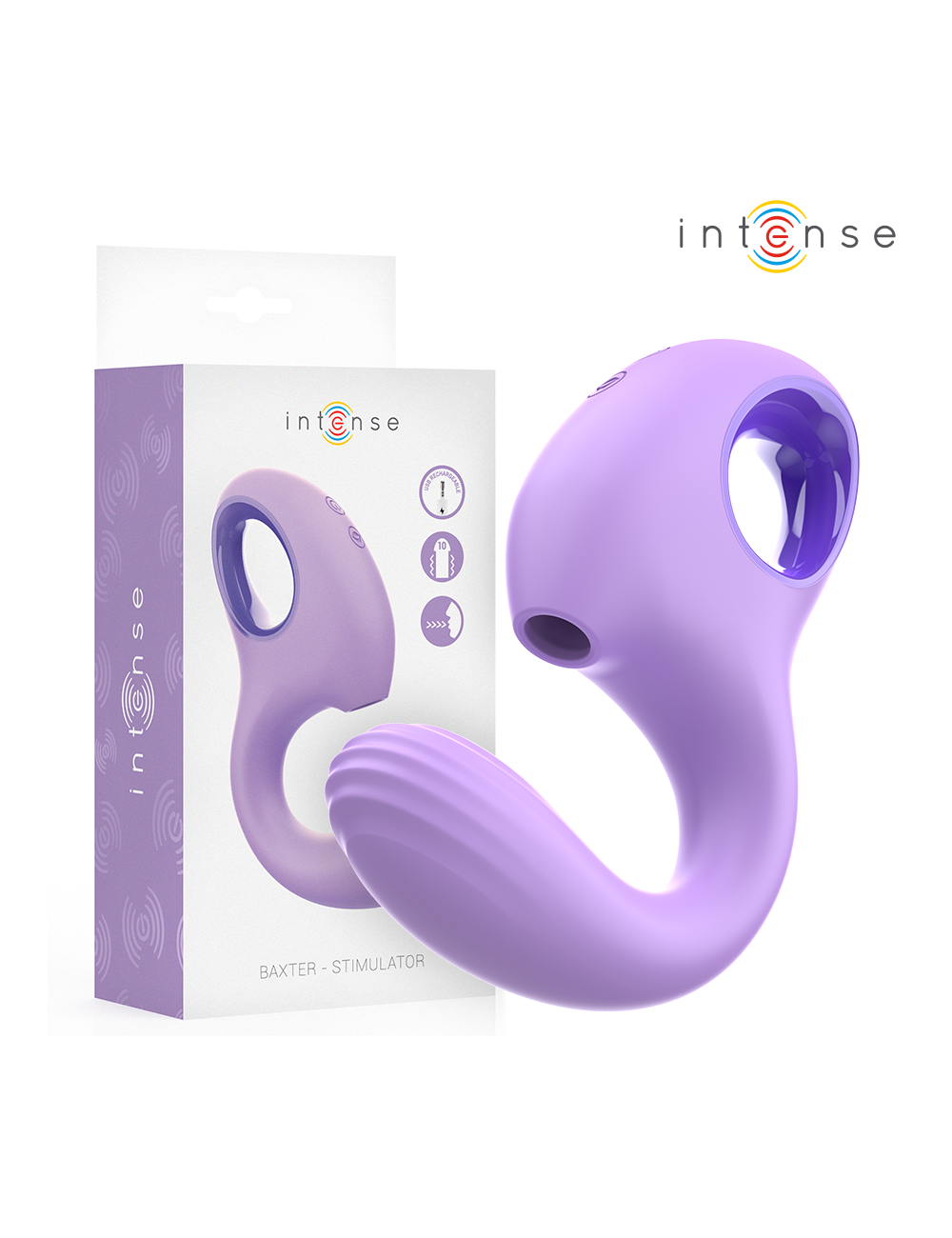 INTENSE - BAXTER VIBRATOR & STIMULATOR VIOLET