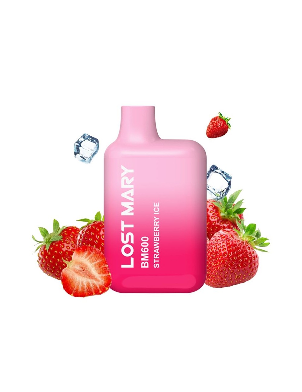 LOST MARY - BM600 NICOTINE VAPER 2% DISPOSABLE STRAWBERRY ICE