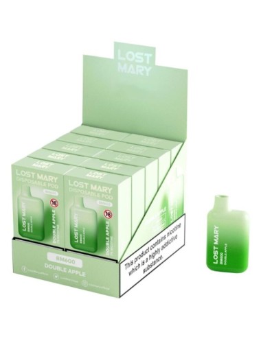 LOST MARY - BM600 NICOTINE VAPER 2% DISPOSABLE DOUBLE APPLE