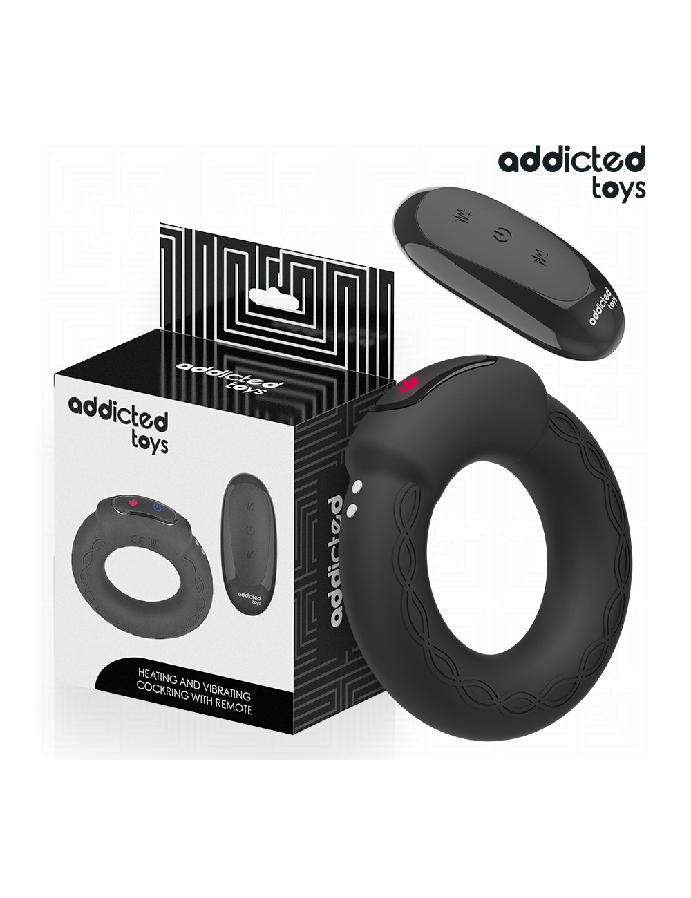 ADDICTED TOYS - HEATING EFFECT VIBRATING COCK RING REMOTE CONTROL