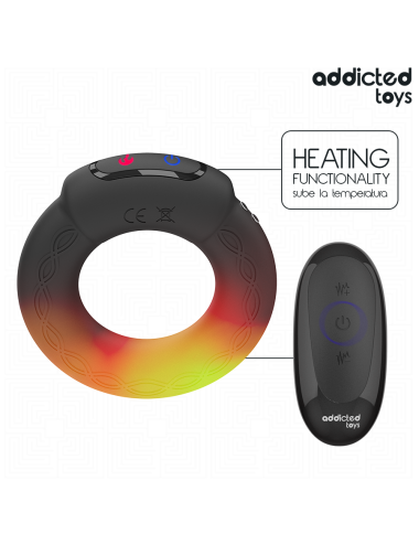 ADDICTED TOYS - HEATING EFFECT VIBRATING COCK RING REMOTE CONTROL