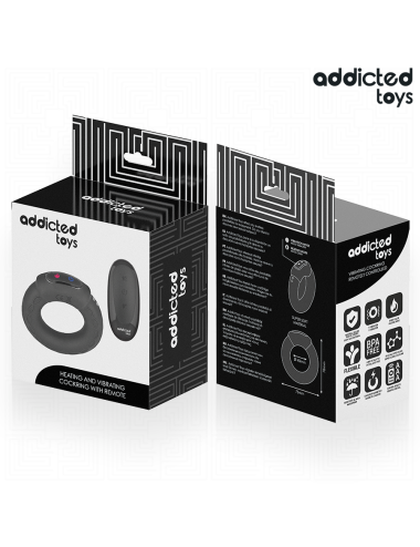 ADDICTED TOYS - HEATING EFFECT VIBRATING COCK RING REMOTE CONTROL