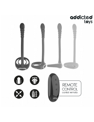 ADDICTED TOYS - P-SPOT VIBRATING COCK RING REMOTE CONTROL