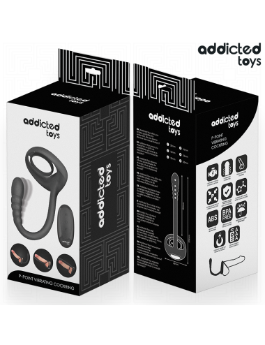 ADDICTED TOYS - P-SPOT VIBRATING COCK RING REMOTE CONTROL