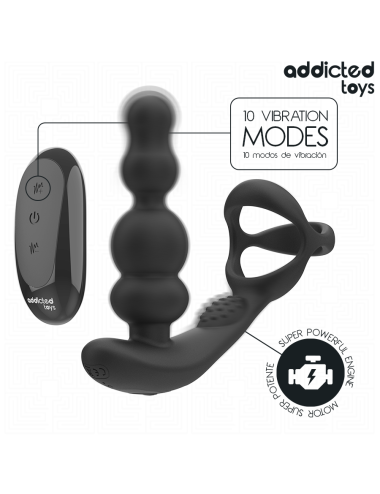 ADDICTED TOYS - ROTATING PROSTATE MASSAGER REMOTE CONTROL