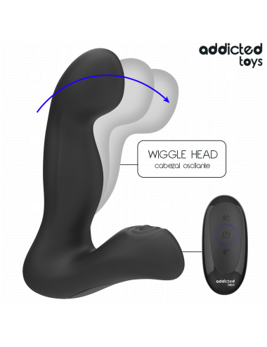 ADDICTED TOYS - OSCILLATING PROSTATE MASSAGER WITH PULSATION MODE REMOTE CONTROL