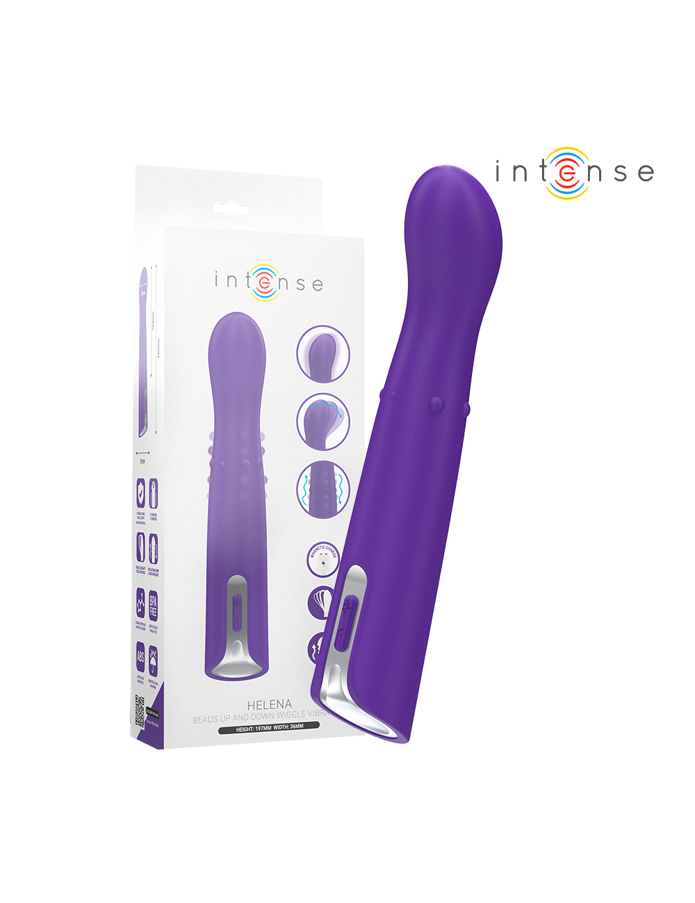 INTENSE - HELENA BEADS UP & DOWN WIGGLE VIBRATOR 13.5 CM