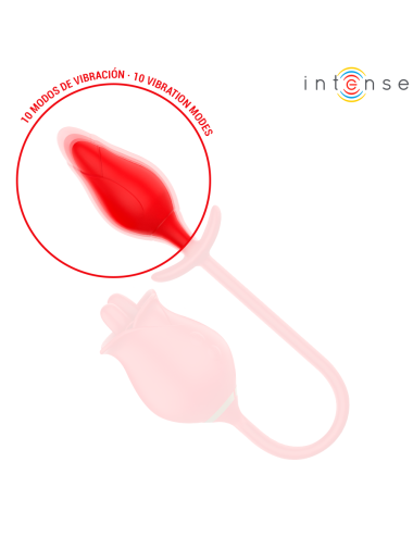 INTENSE - MELANIE DOUBLE CLITORIS STIMULATOR WITH ZIGZAG TONGUE