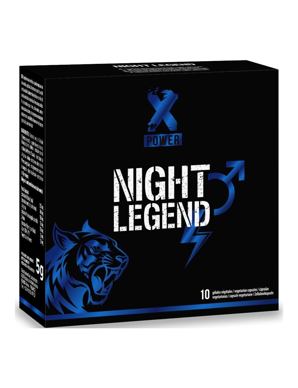 XPOWER - NIGHT LEGEND FAST ACTING STIMULANT FOR ERECTION AND PERFORMANCE 10 CAPSULES