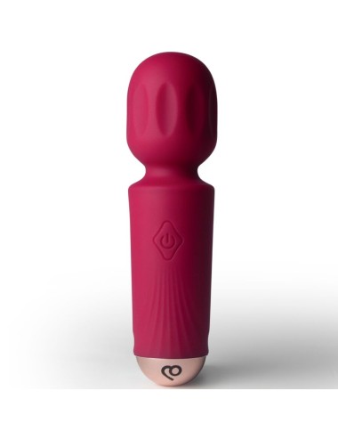 ROCKS-OFF - MINI RECHARGEABLE WAND 16 FUNCTIONS AZALEA RED