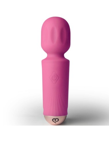 ROCKS-OFF - MINI RECHARGEABLE WAND 16 FUNCTIONS PEONY PINK