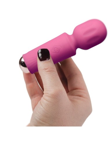ROCKS-OFF - MINI RECHARGEABLE WAND 16 FUNCTIONS PEONY PINK