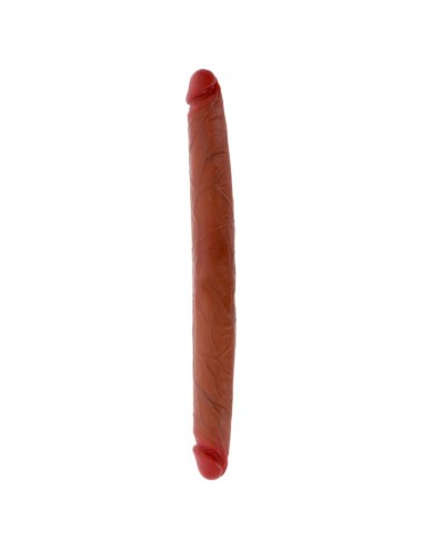 GET REAL - DOUBLE-ENDED SILICONE DILDO CARAMEL 40 CM