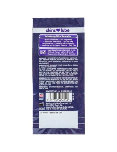 SKINS - SUPERSLIDE SILICONE-BASED LUBRICANT SINGLE-DOSE 5 ML