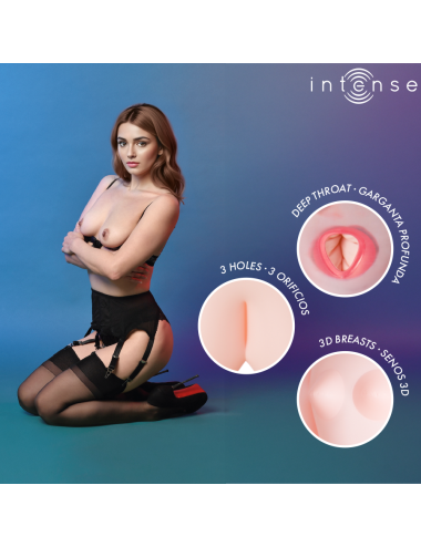 INTENSE DOLLS - MONIQUE INFLATABLE DOLL WITH THREE ORIFICES