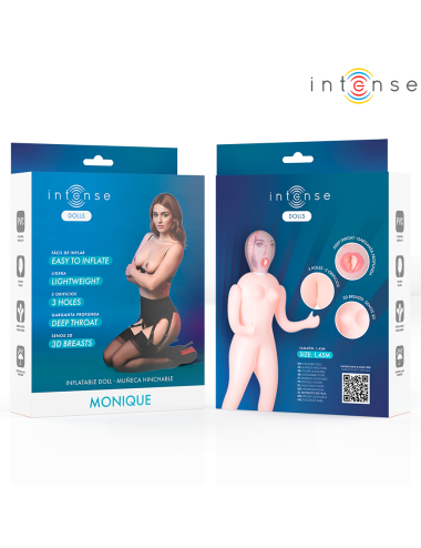 INTENSE DOLLS - MONIQUE INFLATABLE DOLL WITH THREE ORIFICES