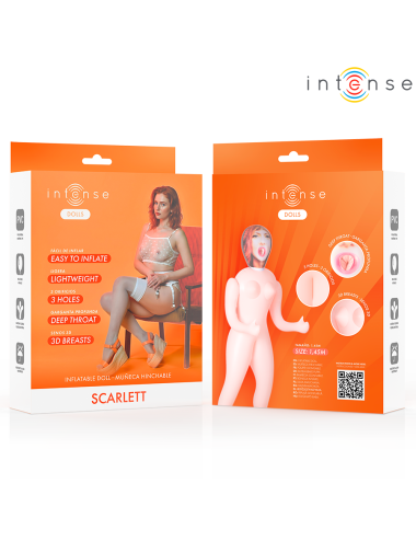 INTENSE DOLLS - SCARLETT INFLATABLE DOLL WITH THREE ORIFICES