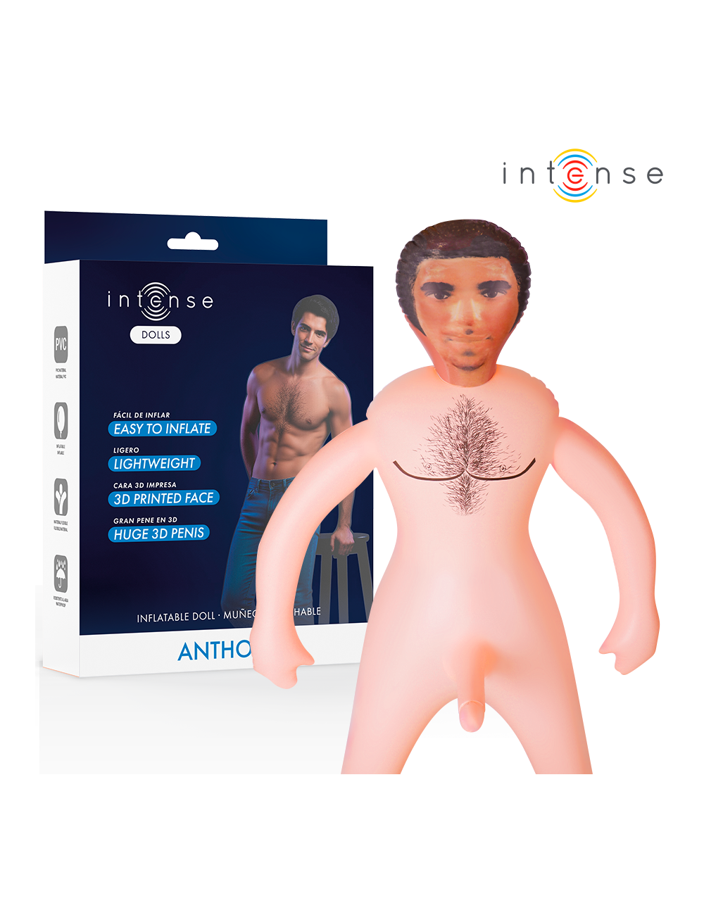 INTENSE DOLLS - ANTHONY INFLATABLE DOLL WITH 3D PENIS