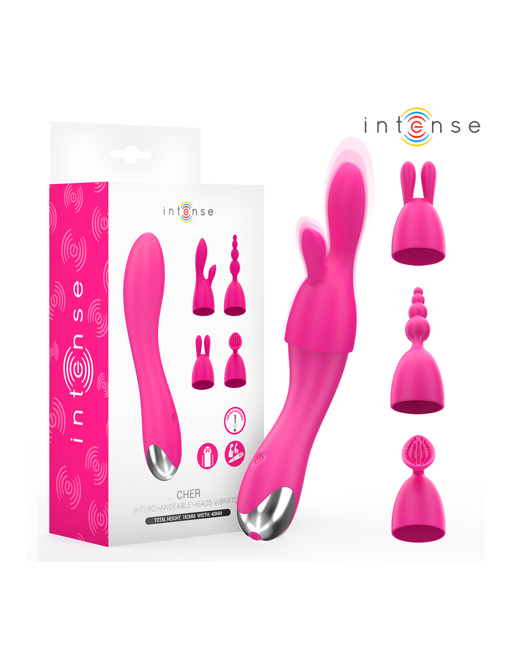 INTENSE - CHER INTERCHANGEABLE HEADS VIBRATOR