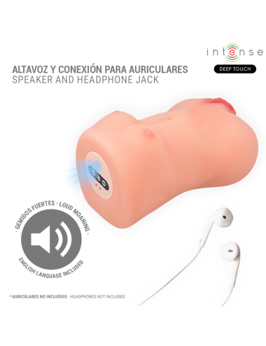 INTENSE DEEP TOUCH - CATHERINE VIBRATOR & SUCTION MASTURBATOR WITH VOICE