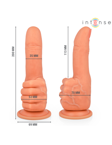 INTENSE - BENDER G-SPOT STIMULATOR FLEXIBLE HAND 11.3 CM