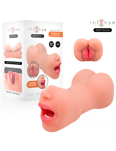 INTENSE DEEP TOUCH - RILEY DOUBLE MOUTH & VAGINA MASTURBATOR