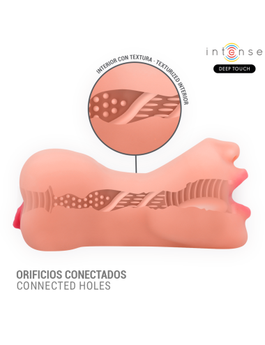 INTENSE DEEP TOUCH - RILEY DOUBLE MOUTH & VAGINA MASTURBATOR