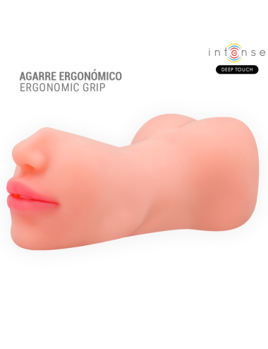 INTENSE DEEP TOUCH - RILEY DOUBLE MOUTH & VAGINA MASTURBATOR