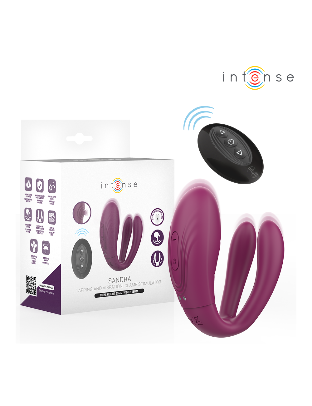INTENSE - SANDRA TAPPING AND VIBRATION CLAMP STIMULATOR REMOTE CONTROL
